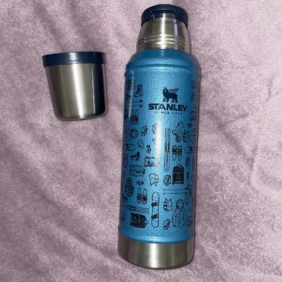 NEW - Stanley x Eddie Bauer Blue Legendary Classic Bottle - Picture 5 of 8